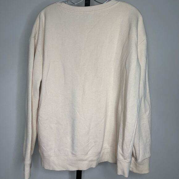 Earthbound Trading Co. sweatshirt-size Large- EBX Cream butterfly colony - Picture 2 of 4